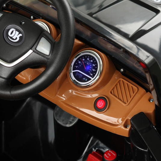 12V Kids Ride-On Truck with Remote Control and MP3 Connectivity in Black