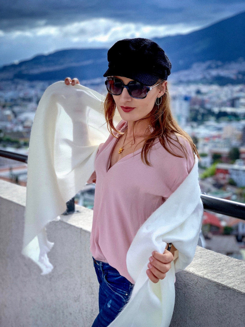 Load image into Gallery viewer, Timeless Accent Alpaca Shawl
