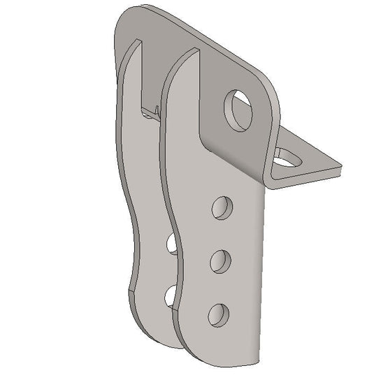 TJ Trackbar Mount - Frame Side (2.5" - 3.5" Stretch)