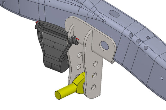 TJ Trackbar Mount - Frame Side (2.5" - 3.5" Stretch)