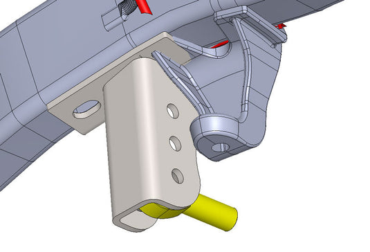 TJ Trackbar Mount - Frame Side (2.5" - 3.5" Stretch)