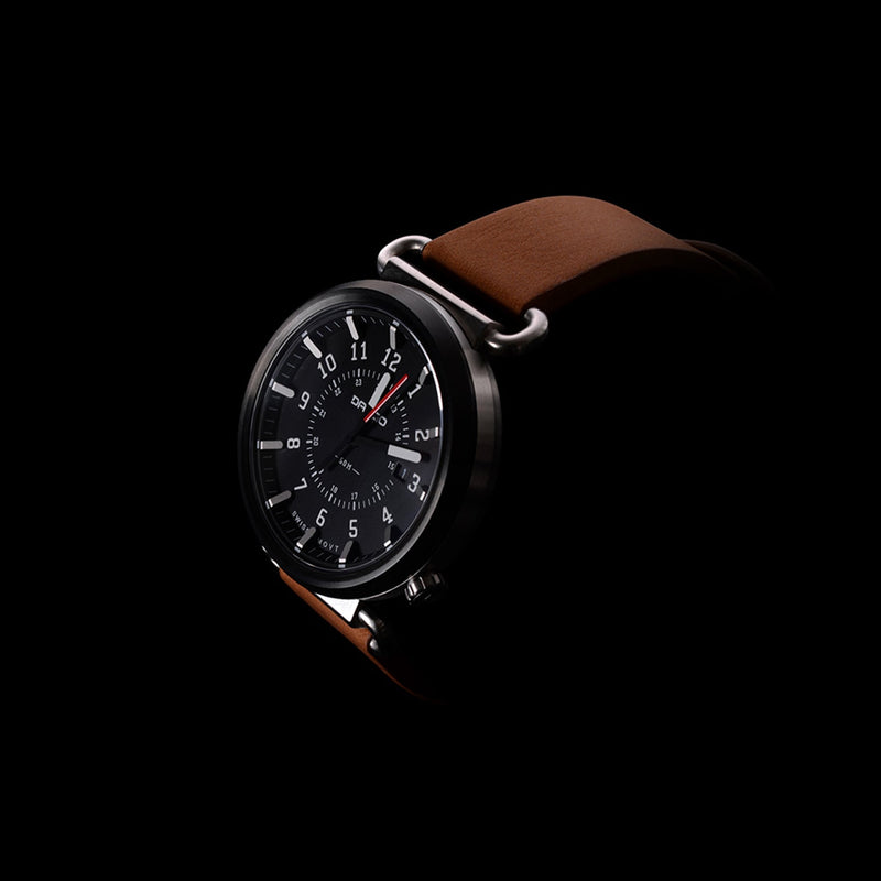 Load image into Gallery viewer, TK-01 - Trek Watch with Italian Leather Strap - Whiskey Brown
