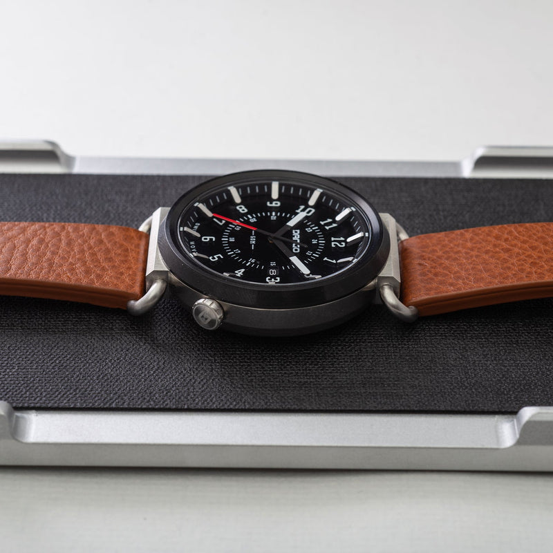 Load image into Gallery viewer, TK-01 - Trek Watch with Italian Leather Strap - Whiskey Brown
