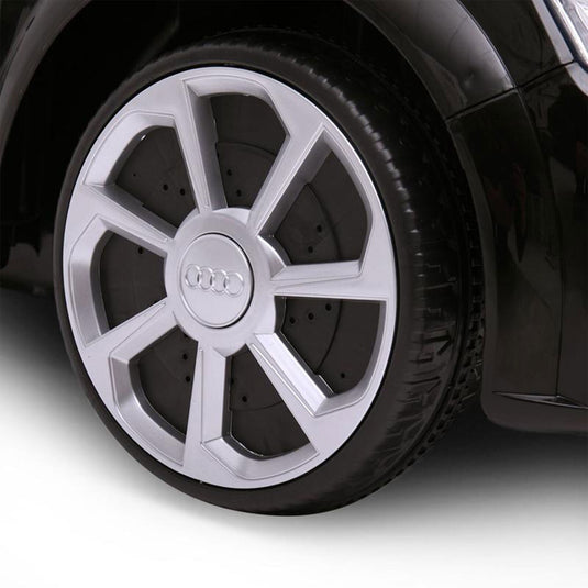 TOBBI 12V Audi TT RS Electric Ride On Car for Kids in Sleek Black Design