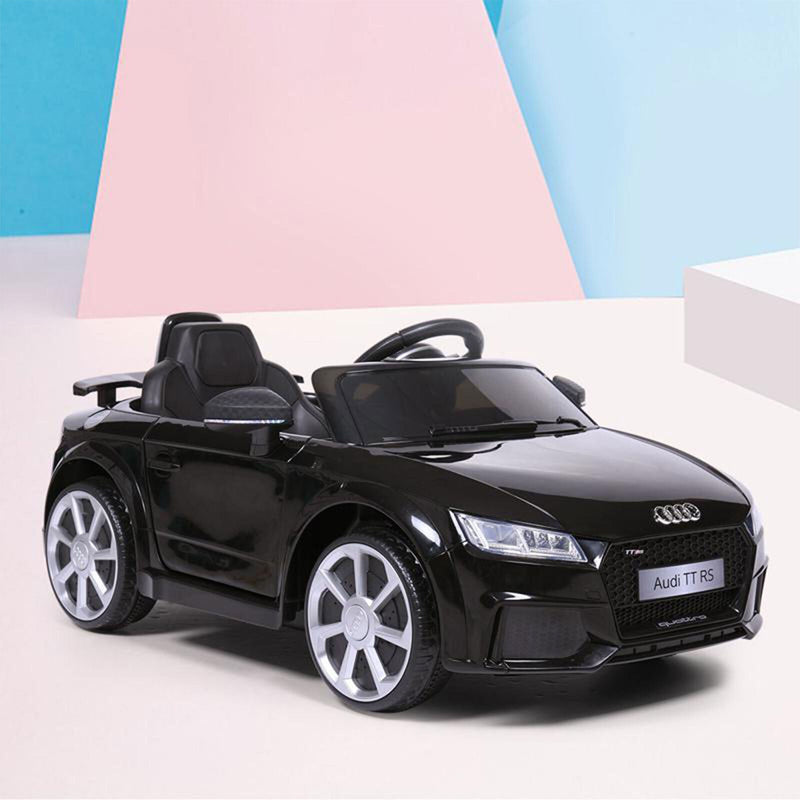 Load image into Gallery viewer, TOBBI 12V Audi TT RS Electric Ride On Car for Kids in Sleek Black Design
