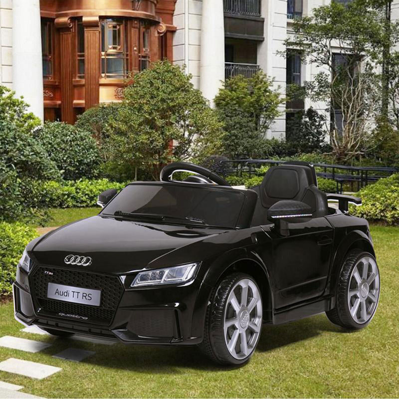 Load image into Gallery viewer, TOBBI 12V Audi TT RS Electric Ride On Car for Kids in Sleek Black Design
