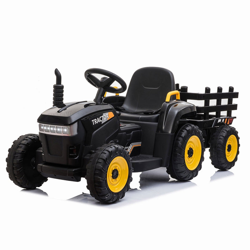 Load image into Gallery viewer, 12V Battery-Powered Ride-On Tractor Toy with Trailer and 35W Dual Motor
