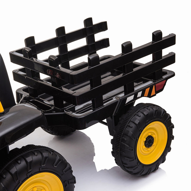 Load image into Gallery viewer, 12V Battery-Powered Ride-On Tractor Toy with Trailer and 35W Dual Motor

