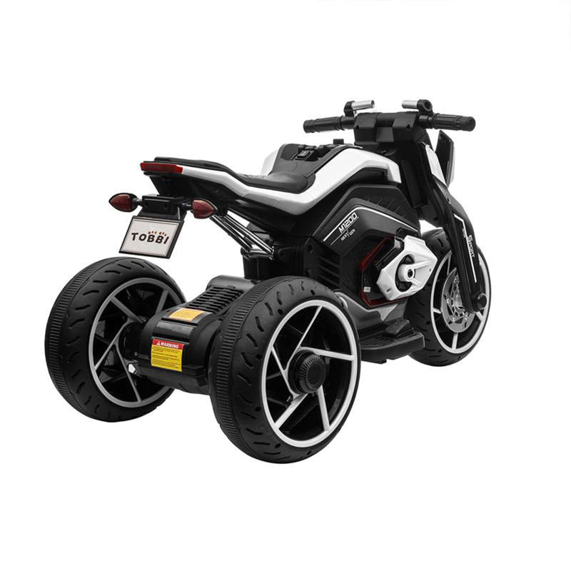Load image into Gallery viewer, TOBBI 12V Electric 3-Wheeled Ride On Motorcycle for Kids 3 and Up - Black

