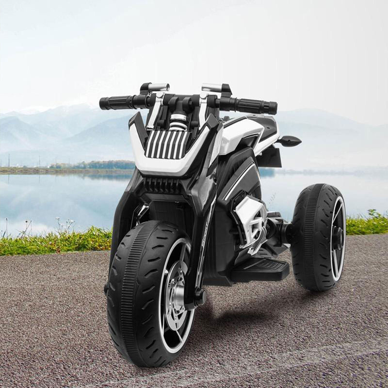 Load image into Gallery viewer, TOBBI 12V Electric 3-Wheeled Ride On Motorcycle for Kids 3 and Up - Black
