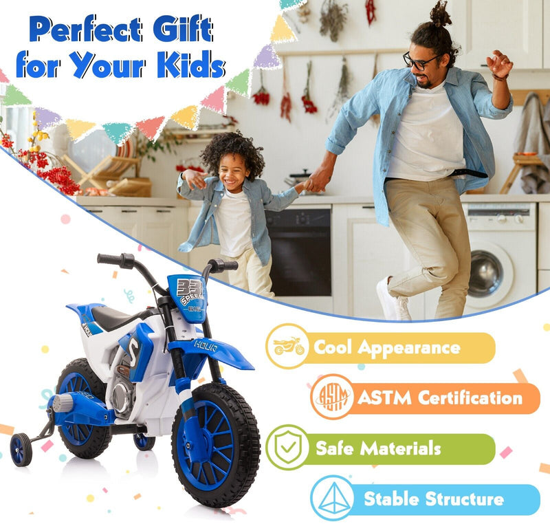 Load image into Gallery viewer, TOBBI 12V Electric Dirt Bike for Kids - Powered Motorbike with Realistic Design
