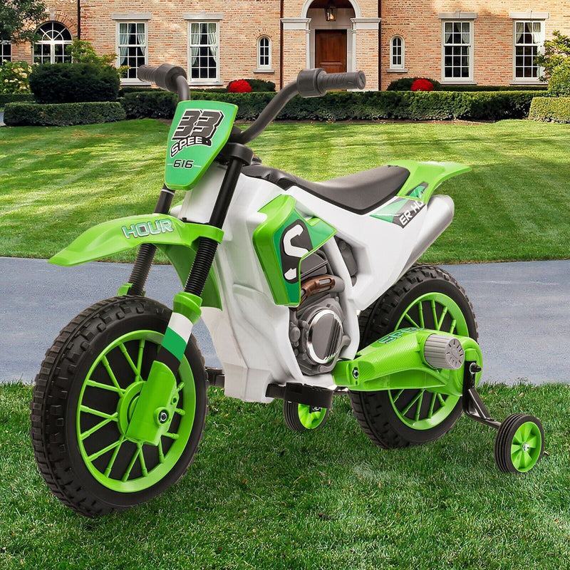 Load image into Gallery viewer, TOBBI 12V Electric Dirt Bike for Kids with Training Wheels - Realistic Motorbike Experience
