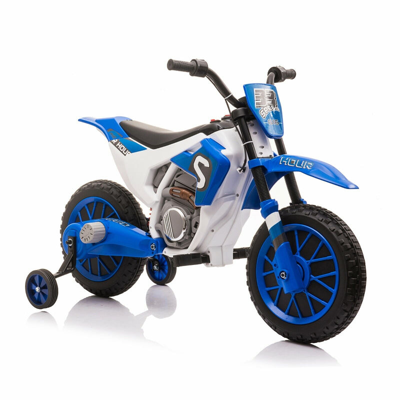 Load image into Gallery viewer, Electric Dirt Bike for Kids with Training Wheels - 12V Off-Road Ride-On Toy
