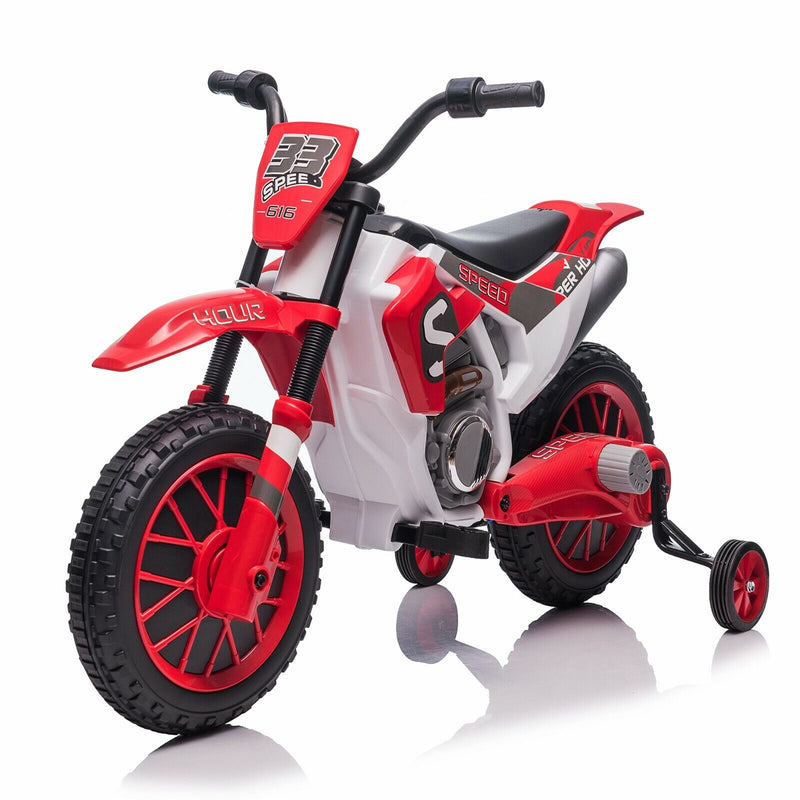 Load image into Gallery viewer, Electric Dirt Bike for Kids with Training Wheels - 12V Off-Road Ride-On Toy
