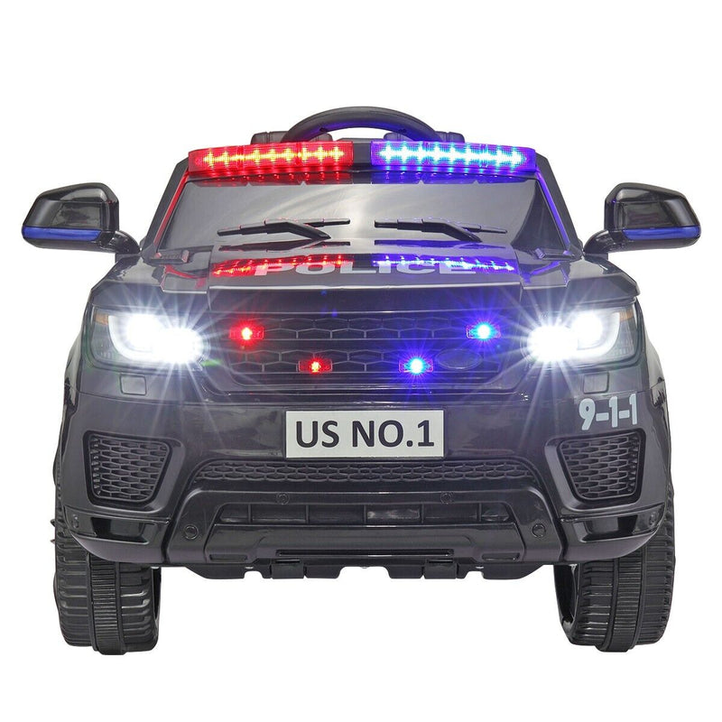 Load image into Gallery viewer, TOBBI 12V Electric Kids Police Car with Remote Control and Real Megaphone
