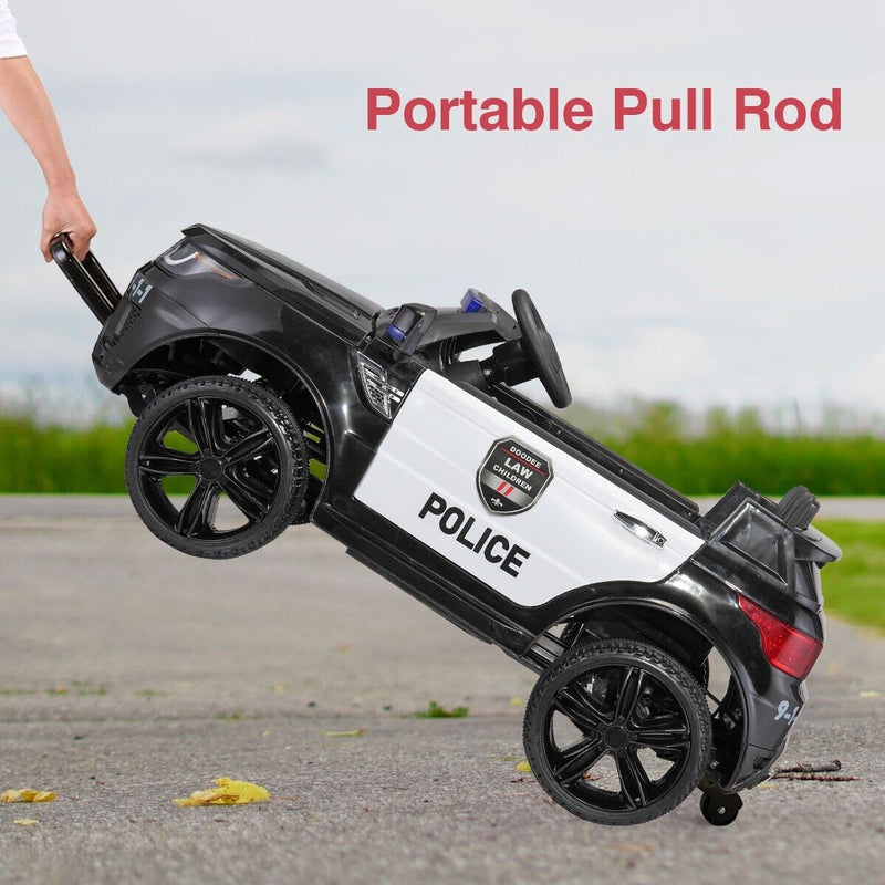 Load image into Gallery viewer, TOBBI 12V Electric Kids Police Car with Remote Control and Real Megaphone
