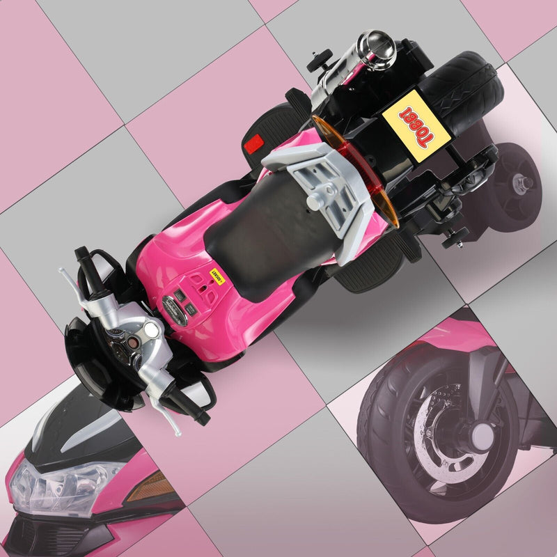 Load image into Gallery viewer, TOBBI 12V Electric Motorcycle for Kids with Training Wheels - Battery Powered Ride-On Toy
