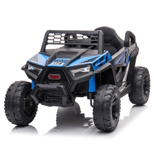 TOBBI 12V Electric Off-Road UTV Truck for Kids with Headlights, Music, and Horn