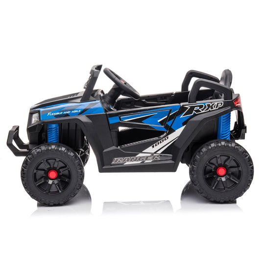 TOBBI 12V Electric Off-Road UTV Truck for Kids with Headlights, Music, and Horn