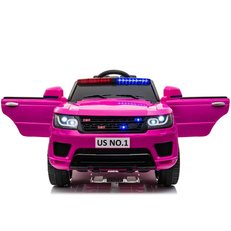 Load image into Gallery viewer, 12V Battery-Powered Electric Police SUV Toy Car with Remote Control

