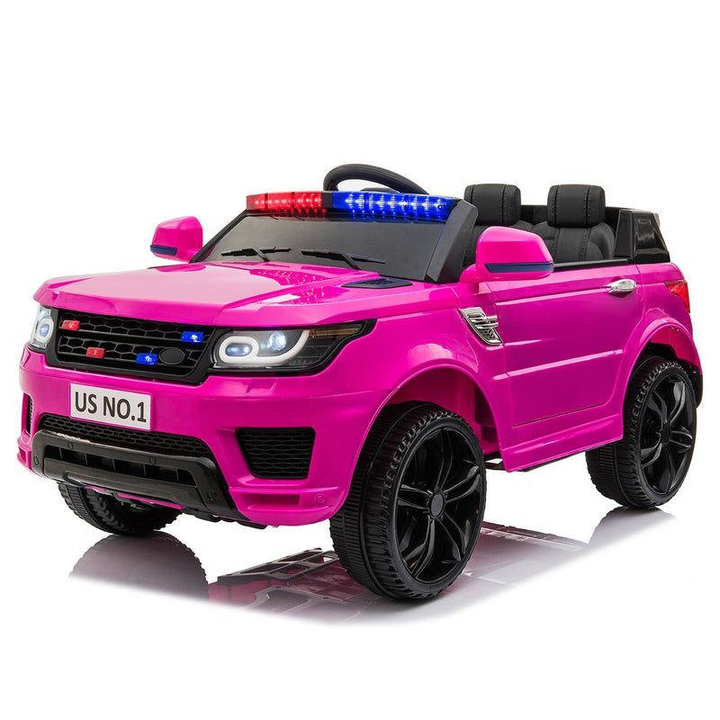 Load image into Gallery viewer, 12V Battery-Powered Electric Police SUV Toy Car with Remote Control
