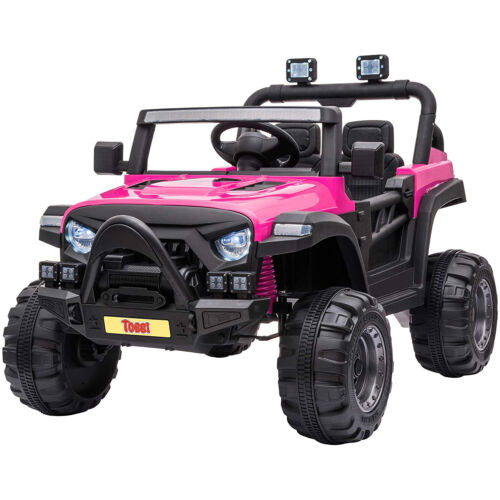 Load image into Gallery viewer, TOBBI 12V Electric Remote Control Kids Ride On Truck in Rose Red
