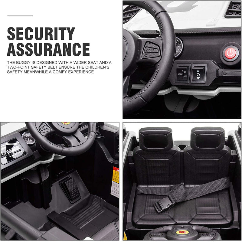 Load image into Gallery viewer, TOBBI 12V Electric Remote Control Kids Ride-On Truck in White
