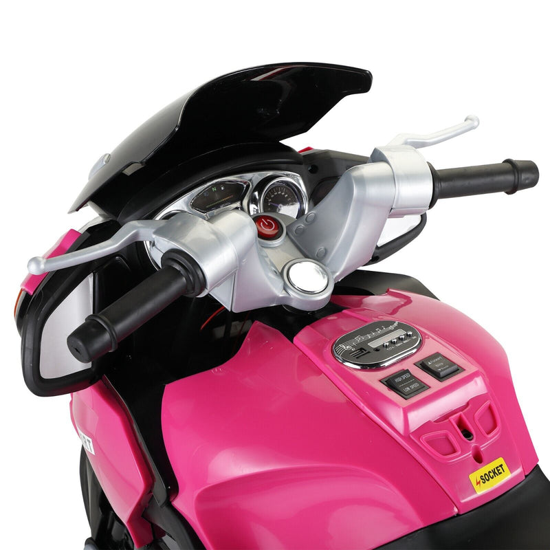 Load image into Gallery viewer, TOBBI 12V Electric Motorcycle Toy for Kids with Training Wheels - Battery Powered Ride-On Fun!
