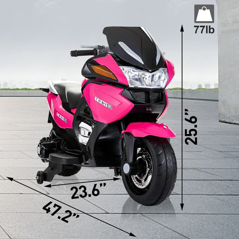 Load image into Gallery viewer, TOBBI 12V Electric Ride-On Motorcycle for Kids with Training Wheels
