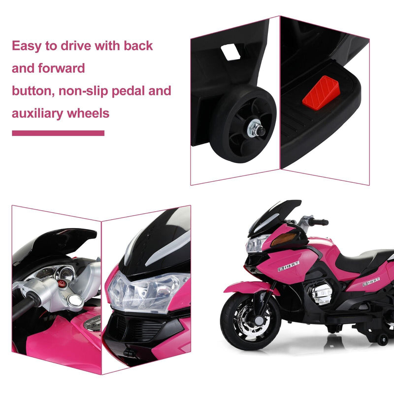 Load image into Gallery viewer, TOBBI 12V Electric Ride-On Motorcycle for Kids with Training Wheels
