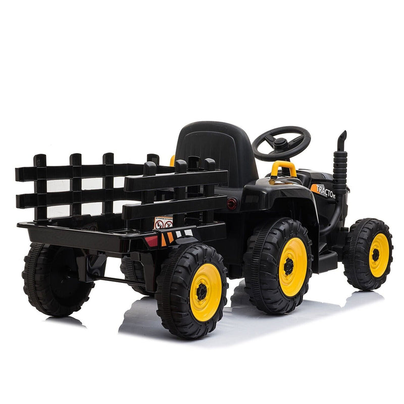 Load image into Gallery viewer, TOBBI 12V Electric Tractor Ride-On Toy with Trailer for Kids - Battery Powered Vehicle
