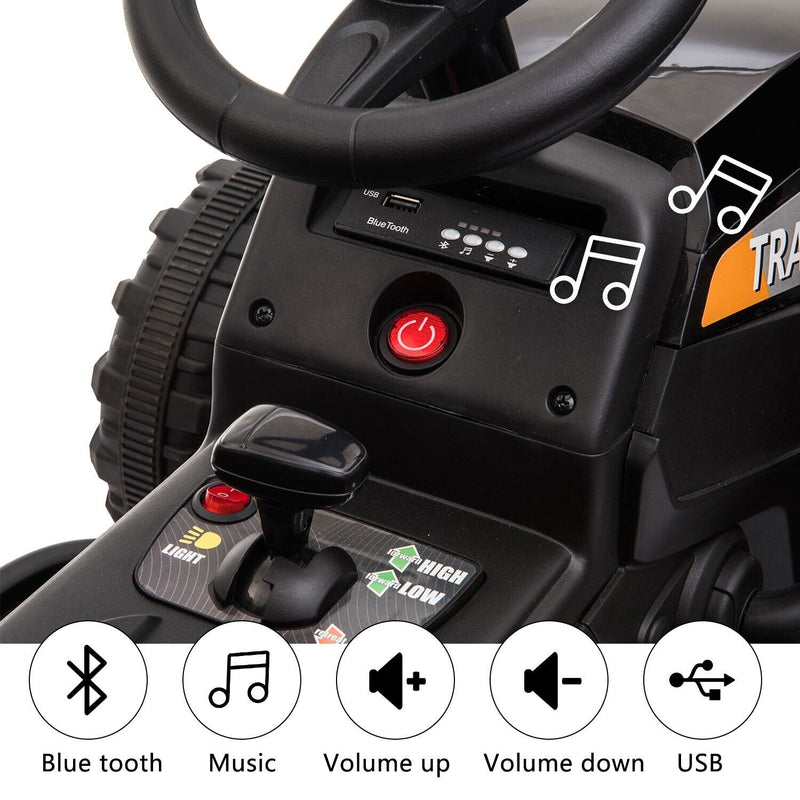 Load image into Gallery viewer, TOBBI 12V Electric Tractor Ride-On Toy with Trailer for Kids - Battery Powered Vehicle
