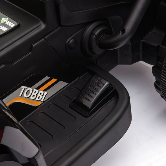 TOBBI 12V Electric Tractor Ride-On Toy Car with Trailer for Kids