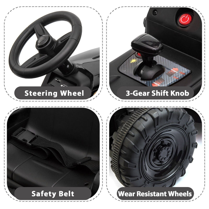 Load image into Gallery viewer, TOBBI 12V Electric Tractor Ride-On Toy Car with Trailer for Kids
