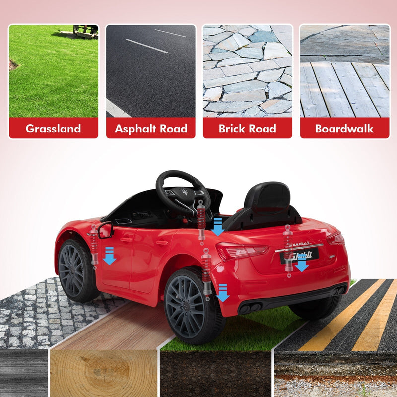 Load image into Gallery viewer, 12V Licensed Maserati Ghibli Electric Ride-On Car Toy for Kids Boys and Girls
