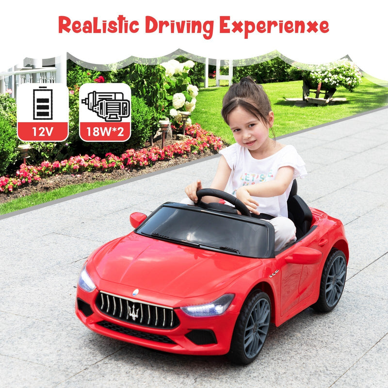 Load image into Gallery viewer, 12V Licensed Maserati Ghibli Electric Ride-On Car Toy for Kids Boys and Girls
