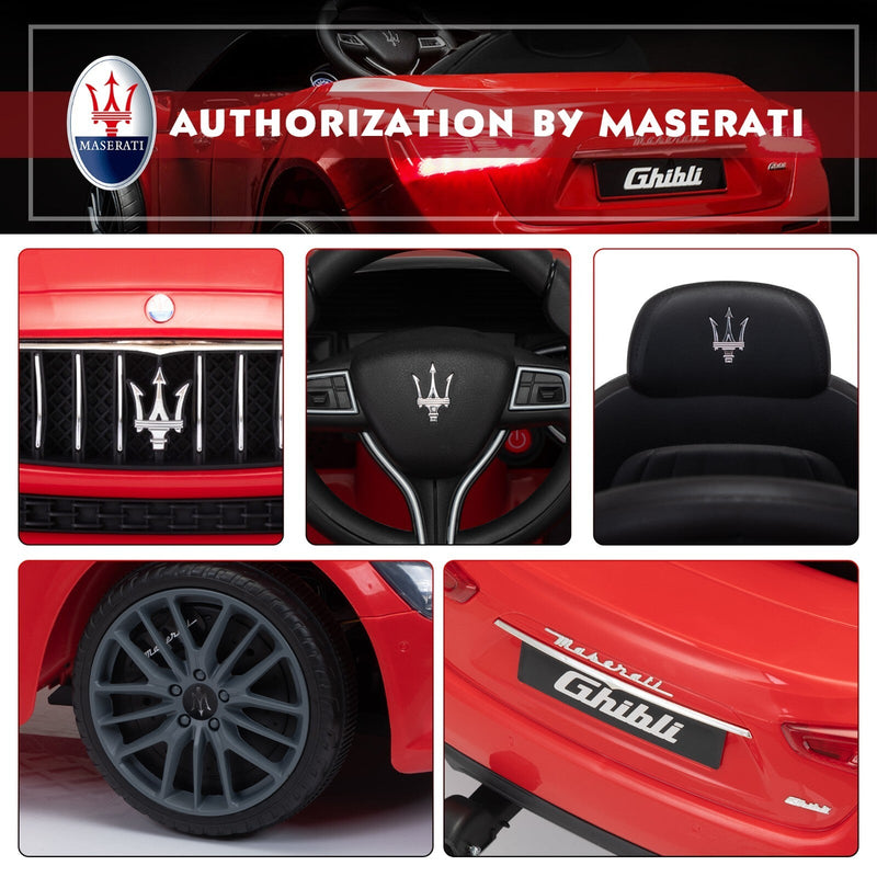 Load image into Gallery viewer, 12V Licensed Maserati Ghibli Electric Ride-On Car Toy for Kids Boys and Girls
