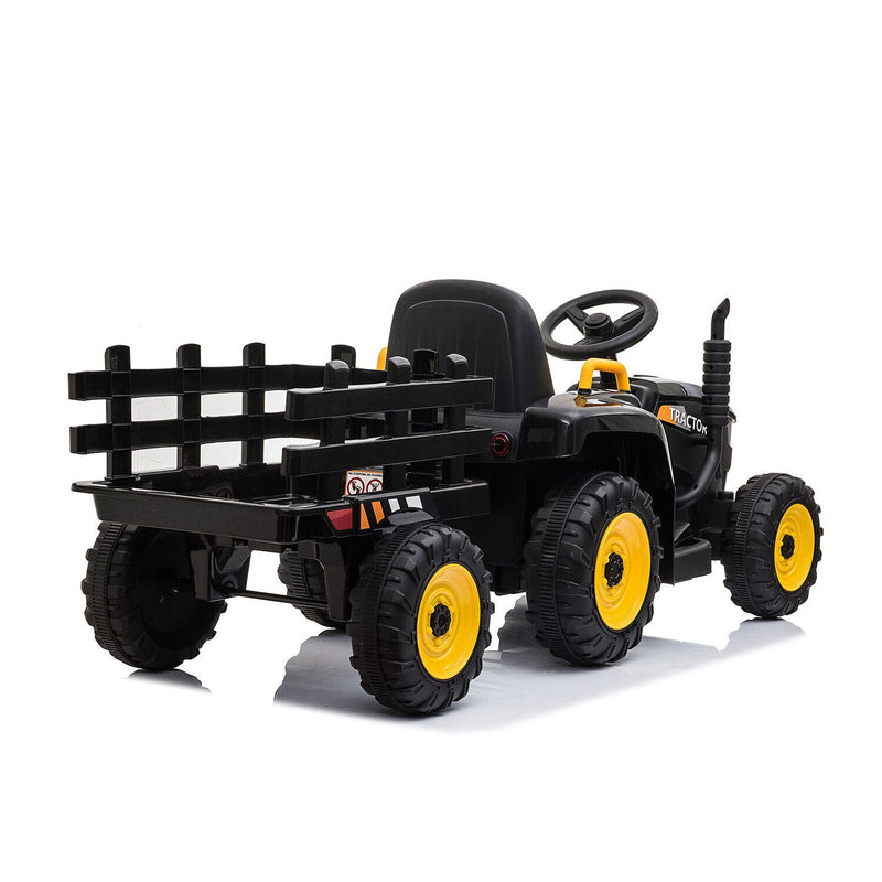 Load image into Gallery viewer, TOBBI 12V Kids Battery-Powered Ride On Tractor Toy in Black (Open Box)
