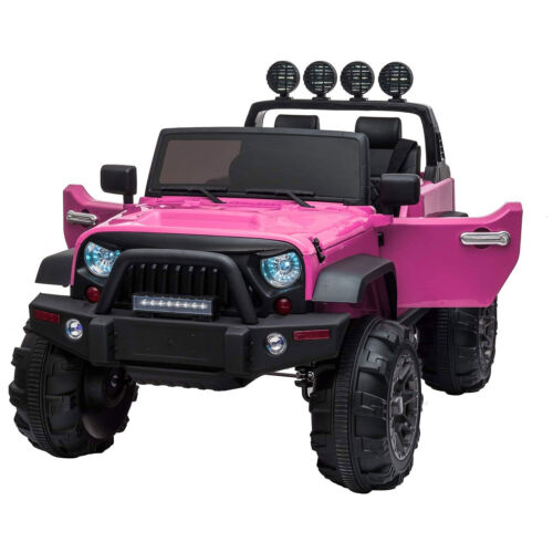 Load image into Gallery viewer, TOBBI 12V Kids Electric 2 Speed Jeep Wrangler Ride On Toy - Pink
