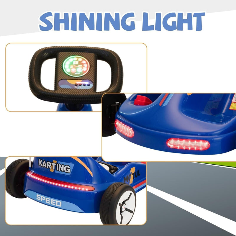 Load image into Gallery viewer, 12V Kids Electric Ride-On Go Kart Toy Car with Remote Control for Ages 3-8 Years
