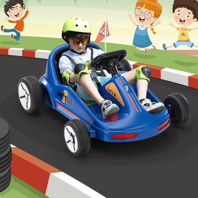 Load image into Gallery viewer, 12V Kids Electric Ride-On Go Kart Toy Car with Remote Control for Ages 3-8 Years
