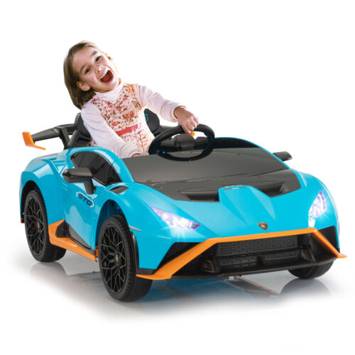 TOBBI 12V Kids Electric Lamborghini STO Sports Car with Remote Control