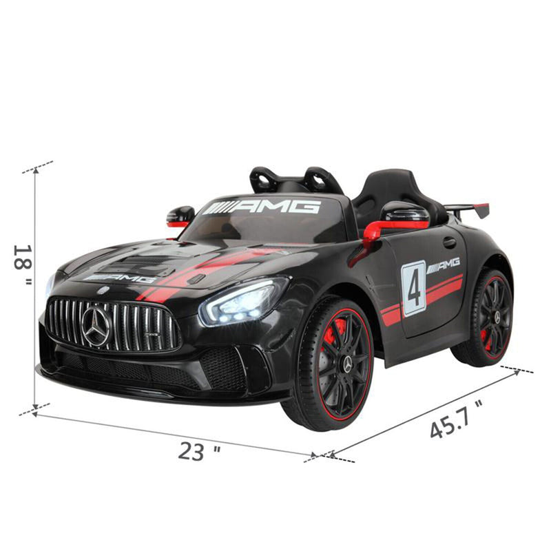 Load image into Gallery viewer, TOBBI 12V Kids Electric Mercedes-Benz Car Ride On Toy in Black
