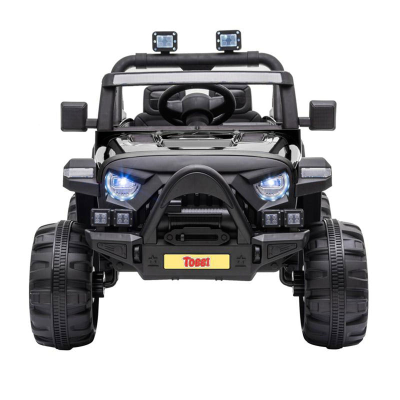 Load image into Gallery viewer, TOBBI 12V Kids Electric Ride On SUV Truck Car with 3 Speeds, Black
