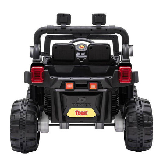 TOBBI 12V Kids Electric Ride On SUV Truck Car with 3 Speeds, Black