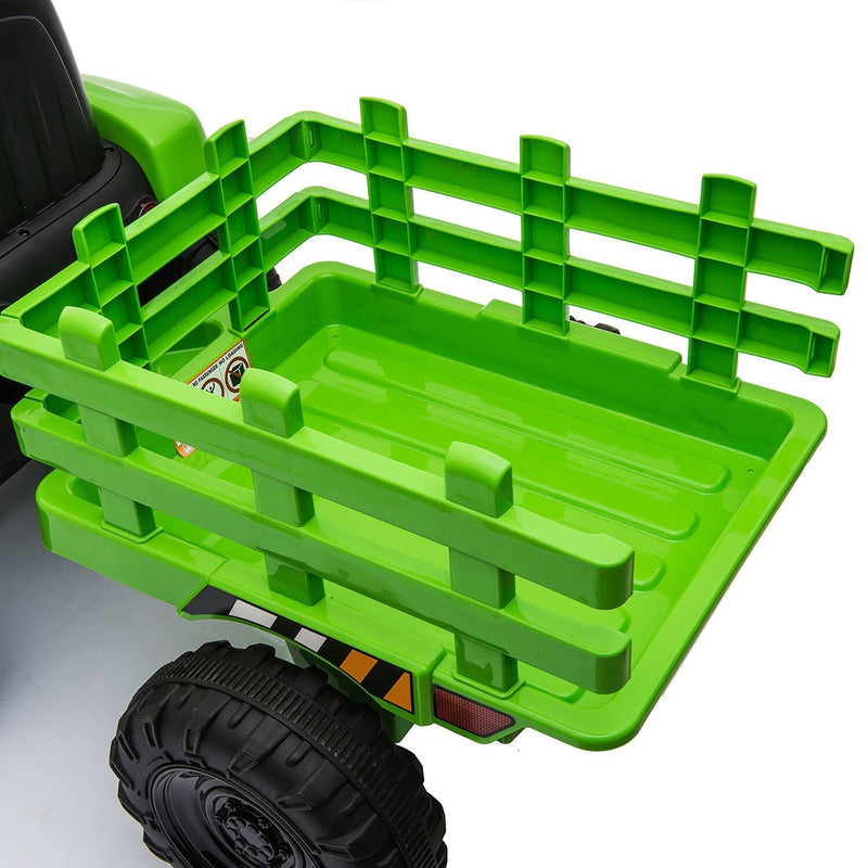 Load image into Gallery viewer, 12V Battery-Powered Kids Electric Ride-On Tractor with Trailer Vehicle
