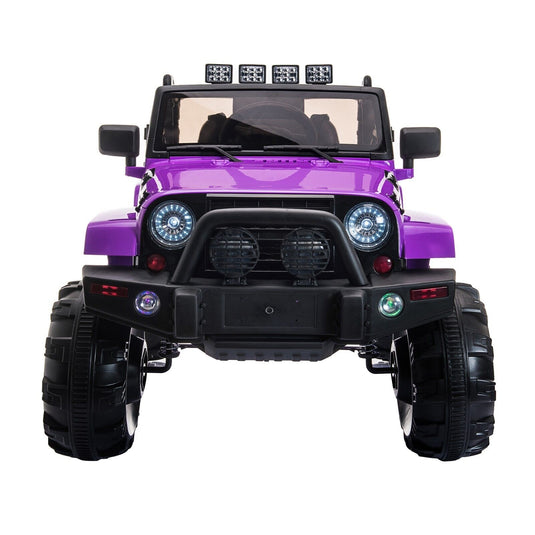 TOBBI 12V Kids Electric Truck Car with Remote Control, Music, and LED Lights