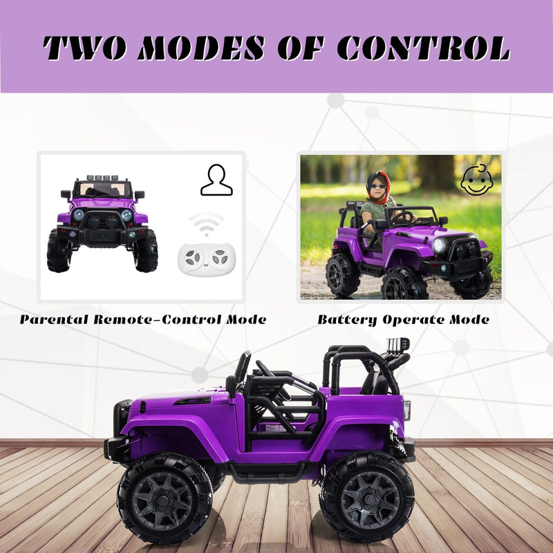 Load image into Gallery viewer, TOBBI 12V Kids Electric Truck Car with Remote Control, Music, and LED Lights
