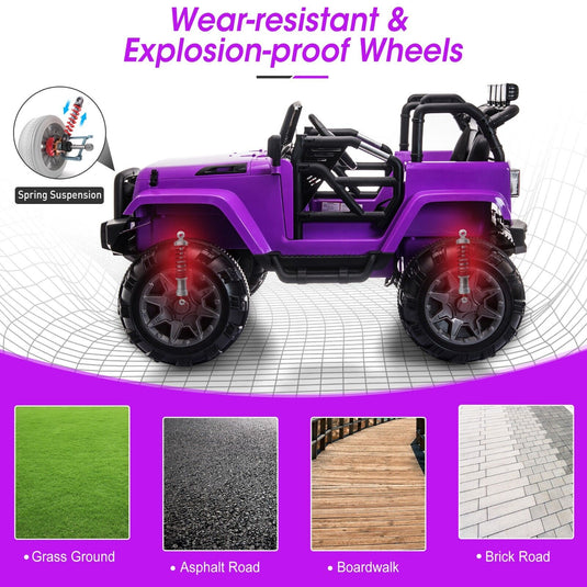 TOBBI 12V Kids Ride On Electric Truck with Remote Control - Perfect for Young Drivers!