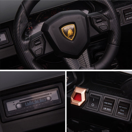 TOBBI 12V Kids Lamborghini SIAN Electric Car with Remote Control - Perfect for Little Drivers!